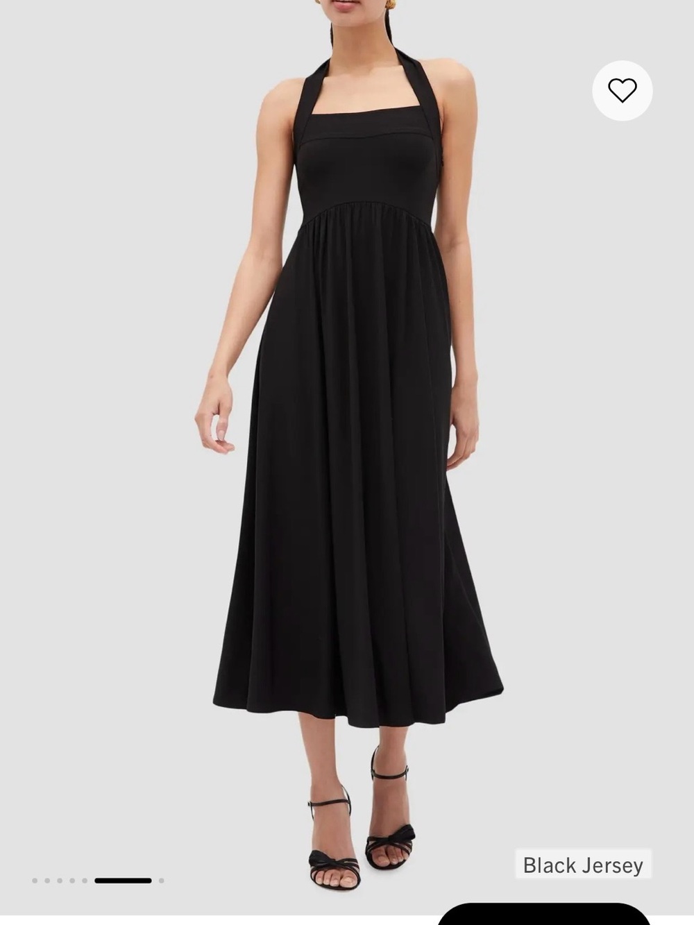 NWT Hill House - the Fleur  Midi Dress black jersey